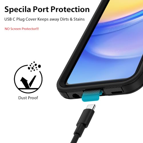 Jiunai Samsung Galaxy A15 5G Rugged Dual-Layer Case