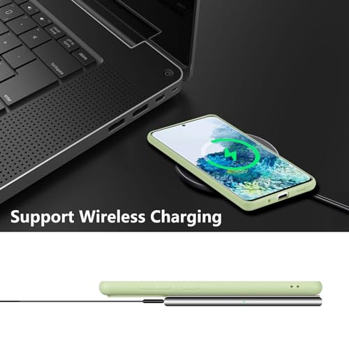 Green Floral Silicone Case for Samsung Galaxy S20 FE