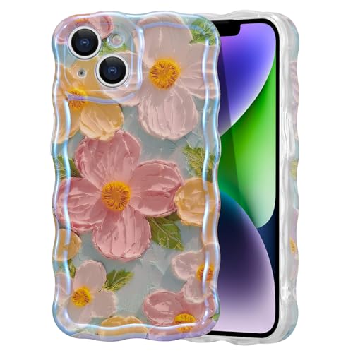 Colorful Retro Oil Painting Printed Case for iPhone 13
