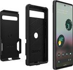 OtterBox Google Pixel 6A Commuter Series Case - Black, Slim & Tough, Pocket-Friendly, with Port Protection