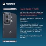 Motorola Moto G Power 5G (2024) Textured Protective Case- Black - Precision fit Shock Absorbing Cover for Enhanced Phone Grip, Style, & Drop Protection- NOT for Moto G 5G 2024 Version