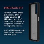 Motorola Moto G Power 5G (2024) Textured Protective Case- Black - Precision fit Shock Absorbing Cover for Enhanced Phone Grip, Style, & Drop Protection- NOT for Moto G 5G 2024 Version