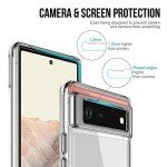 Guarishel Crystal Clear Case for Google Pixel 6 Case, [Military Grade Drop Tested] Non-Yellowing Shockproof Protective Phone Cover for Google Pixel 6 6.4 inch, (Crystal Clear)