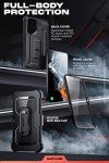 SUPCASE for Samsung Galaxy S22 Ultra Case with Stand, [Unicorn Beetle Pro] [2 Front Frames] [Built-in Screen Protector & Belt-Clip] Military-Grade Protection Phone Case for Galaxy S22 Ultra, Black