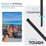 TUDIA DualShield Designed for LG V40 ThinQ Case, [Merge] Shockproof Military Grade Drop Protection Dual Layer Slim Protective Case Cover - Matte Black