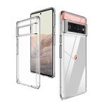 Guarishel for Google Pixel 6 Pro Case: [Built-in 4 Airbags][Not-Yellowing] Military-Grade Shockproof Protective Phone case for Google Pixel 6 Pro, Crystal Clear