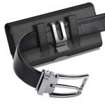 CoverON Holster for Motorola Moto G Power/G Play/Moto G 5G/ G Pure/Moto One 5G Plus/ G05 G15 E15 G100 Cell Phone Case Belt Clip Magnetic Close Carrying Leather Pouch (Fits with Otterbox or Case on)