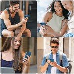 Miracase Ultra Slim Designed for iPhone SE Case 2022(3rd Gen)/iPhone SE 2020 Case(2nd Gen)/iPhone 7 Case/iPhone 8 Case with Screen Protector, Multi-Color Silicone Shockproof Phone Case(Capri Blue)