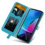 Case for Motorola Moto G Play 2023/Moto G Power 2022/Moto G Play Gen2 Protective Flip Wallet Case Folio Book PU Leather Phone Case with Card Holder Lanyard Magnetic Closure for Moto G Play 2023 6.5''