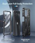 FNTCASE for Motorola Moto G-Power-5G-2023 Case: Moto G-5G-2023 Case Dual-Layer Military Grade Drop Proof Protection Cover with Kickstand | Rugged Shockproof Cell Phone Shell - Black