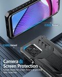 FNTCASE for Motorola Moto G-Power-5G-2023 Case: Moto G-5G-2023 Case Dual-Layer Military Grade Drop Proof Protection Cover with Kickstand | Rugged Shockproof Cell Phone Shell - Black