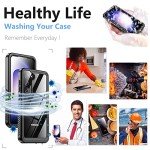 Temdan for Samsung Galaxy S23 Case,Waterproof Built-in Lens & Screen Protector[Full Body Shockproof][12 FT Military Drop Proof][Dustproof][IP68 Underwater] Case for Galaxy S23 5G 6.1’’-Black/Clear