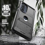 ENCASED Protective Case for Motorola Edge Plus 2022 [Falcon Armor] Heavy Duty Phone Cover, Black