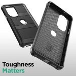 ENCASED Protective Case for Motorola Edge Plus 2022 [Falcon Armor] Heavy Duty Phone Cover, Black