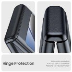 BSNRM for Motorola Razr Plus 2023 case, Built-in Screen Protector & Hinge Protection & Ultra Thin Matte PC Shockproof Phone Cover Smartphone Case for Moto Razr Plus 2023 (Black)