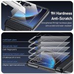 BSNRM for Motorola Razr Plus 2023 case, Built-in Screen Protector & Hinge Protection & Ultra Thin Matte PC Shockproof Phone Cover Smartphone Case for Moto Razr Plus 2023 (Black)