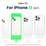 ORNARTO Compatible with iPhone 13 Case 6.1, Slim Liquid Silicone 3 Layers Full Covered Soft Gel Rubber Case Cover 6.1 inch-Hot Pink