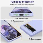 OTOFLY Designed for Pixel 7 Case, Silicone Shockproof Slim Thin Phone Case for Google Pixel 7 6.3 inch (Light Purple)