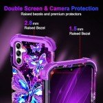 Miqala for Galaxy A15 5G Case,Glow in The Dark Three Layer Heavy Duty Shockproof Full Protection Hard Plastic Bumper+Soft Silicone Protective Case for Samsung Galaxy A15 5G 6.5 inch,Dark