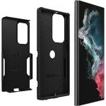 OtterBox Galaxy S22 Ultra Commuter Series Case - Black, Slim & Tough, Pocket-Friendly, with Port Protection