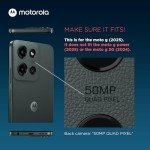 Motorola Moto G (2025) Rugged Protective Case- Black - Precision fit, Military Grade Shock Absorbing Cover for Enhanced Phone Grip, Drop Protection