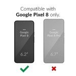 Crave Google Pixel 8 Case - Dual Guard Shockproof Protection Secure Layered Pixel 8 Phone Case, Forest Green