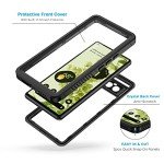 Lanhiem for Google Pixel 6 Case, IP68 Waterproof Dustproof with Built-in Screen Protector, Heavy Duty Full Body Protective Phone Case for Pixel 6, Black/Clear