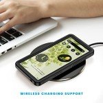 Lanhiem for Google Pixel 6 Case, IP68 Waterproof Dustproof with Built-in Screen Protector, Heavy Duty Full Body Protective Phone Case for Pixel 6, Black/Clear