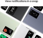 SAMSUNG Galaxy S24 Ultra S-View Wallet Phone Case, Protective Cover with Smart Small Screen View, Finger Tap Control, Slim Design, Card Holder Pocket, US Version, EF-ZS928CBEGUS, Black