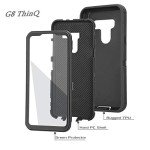 Aimoll-88 Case for LG G8/G8 ThinQ, with Built-in Screen Protector Full Body Heavy Duty Shockproof Hybrid Impact Resistant Rugged Bumper 3 in 1 Protective Cover Phone Case for LG G8 / G8 ThinQ (Black)