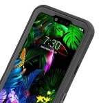 Aimoll-88 Case for LG G8/G8 ThinQ, with Built-in Screen Protector Full Body Heavy Duty Shockproof Hybrid Impact Resistant Rugged Bumper 3 in 1 Protective Cover Phone Case for LG G8 / G8 ThinQ (Black)