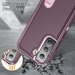 BaHaHoues for Samsung Galaxy S22 Case for Samsung S22 Phone Case with Built in Kickstand,Shockproof/Dustproof/Drop Proof Military Grade Protective Cover for Galaxy S22 5G 6.1(Night Purple/Baby Pink)