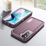 BaHaHoues for Samsung Galaxy S22 Case for Samsung S22 Phone Case with Built in Kickstand,Shockproof/Dustproof/Drop Proof Military Grade Protective Cover for Galaxy S22 5G 6.1(Night Purple/Baby Pink)