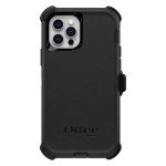 OtterBox iPhone 12 & iPhone 12 Pro Defender Series Case - Black, Rugged & Durable, with Port Protection, Includes Holster Clip Kickstand