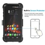 Njjex Compatible with LG Stylo 4 Case/LG Q Stylus Holster,[Nbeck] Heavy Duty Built-in Screen Protector Rugged Locking Swivel Belt Clip Kickstand Hard Phone Cover for LG Stylus 4/Stylo 4 Plus [Black]