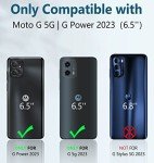 FNTCASE for Motorola Moto G-Power-5G-2023 Case: Moto G-5G-2023 Case Dual-Layer Military Grade Drop Proof Protection Cover with Kickstand | Rugged Shockproof Cell Phone Shell - Blue