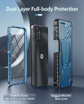 FNTCASE for Motorola Moto G-Power-5G-2023 Case: Moto G-5G-2023 Case Dual-Layer Military Grade Drop Proof Protection Cover with Kickstand | Rugged Shockproof Cell Phone Shell - Blue