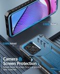 FNTCASE for Motorola Moto G-Power-5G-2023 Case: Moto G-5G-2023 Case Dual-Layer Military Grade Drop Proof Protection Cover with Kickstand | Rugged Shockproof Cell Phone Shell - Blue