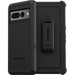 OtterBox Google Pixel 7 Pro Defender Series Case - Black, Rugged & Durable, with Port Protection, Includes Holster Clip Kickstand