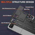 for Motorola Razr 2023 Case [Not Fit Razr Plus 2023], Heavy Duty Shockproof with 360° Rotation Metal Kickstand [Military Grade] Protective Case for Moto Razr 2023, Black