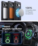 FNDMIL NO.1 Magnetic for Google Pixel 7a Case [Compatible with MagSafe][Anti-Fingerprint][Slim Fit][Military Shockproof] Translucent Matte Hard Back Pixel 7a 5G Phone Cover, Black