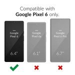 Crave Clear Guard for Pixel 6 Case, Shockproof Clear Case for Google Pixel 6