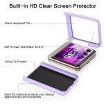 BENTOBEN Glitter Motorola Razr 2024 Case, Luxury Protective Phone Case for Motorola Razr 50, Purple