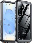 Temdan Designed for Samsung Galaxy S25 Case Waterproof, Built-in Lens & Screen Protector Military Shockproof Dropproof IP68 Underwater Full Body Phone Case for Galaxy S25 5G 6.2"-Black (2025)