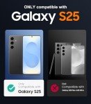 Temdan Designed for Samsung Galaxy S25 Case Waterproof, Built-in Lens & Screen Protector Military Shockproof Dropproof IP68 Underwater Full Body Phone Case for Galaxy S25 5G 6.2"-Black (2025)