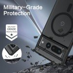 BENTOBEN for Google Pixel 7 Pro Case [Compatible with Magsafe] Translucent Matte Magnetic Pixel 7 Pro Case Slim Thin Shockproof Women Men Protective Phone Cases for Google Pixel 7 Pro 6.7" 2022, Black