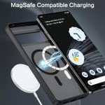 BENTOBEN for Google Pixel 7 Pro Case [Compatible with Magsafe] Translucent Matte Magnetic Pixel 7 Pro Case Slim Thin Shockproof Women Men Protective Phone Cases for Google Pixel 7 Pro 6.7" 2022, Black