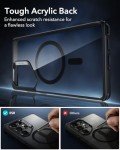 ESR for Samsung Galaxy S25 Ultra Phone Case, Compatible with MagSafe, Magnetic Case for S25 Ultra, Military-Grade Protection, Yellowing Resistant, Classic Series, Clear Black