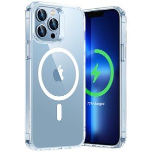 ESR for iPhone 13 Pro Max Case, Compatible with MagSafe, Shockproof Military-Grade Protection, Yellowing Resistant, Magnetic Phone Case for iPhone 13 Pro Max, Classic Hybrid Case (HaloLock), Clear