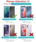 Qinmay Phone Case for Motorola Moto G 5G 2024 Case with HD Screen Protector, Shockproof 3-Layer Cover for Moto G 5G 2024,Black
